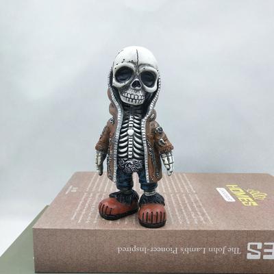 Inspire Essentials Mini Skeleton Skull Figurine Halloween Decor Statue 1