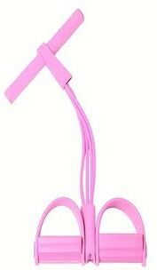 Market Central Pedal Resistance Bands For Full Body Workout And Home Stretch Training pink