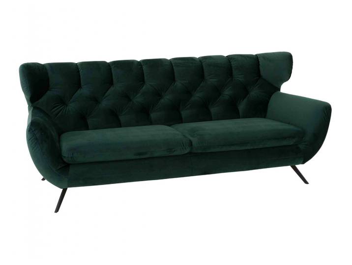 Sofa Sante fe B: 225 cm Candy/ Farbe: Smaragd / Material: Velvet / Masse (BxT) : 225 x 95 cm
