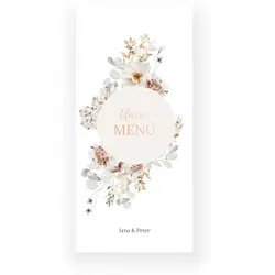 Menükarte Hochzeit: Midwinter