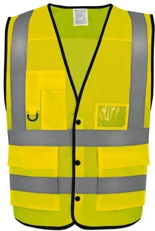 Gilet ad alta visibilità con bottoni Personalizzate o neutre Yoko