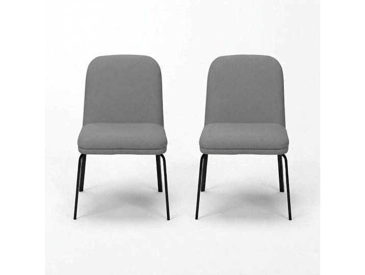 Xlmoebel Sitzgruppe Weiße Polsterstühle im Designerstil für hohen Sitzkomfort, (2x Stuhle, 2-tlg., 2x Stuhle), Hergestellt in Europa