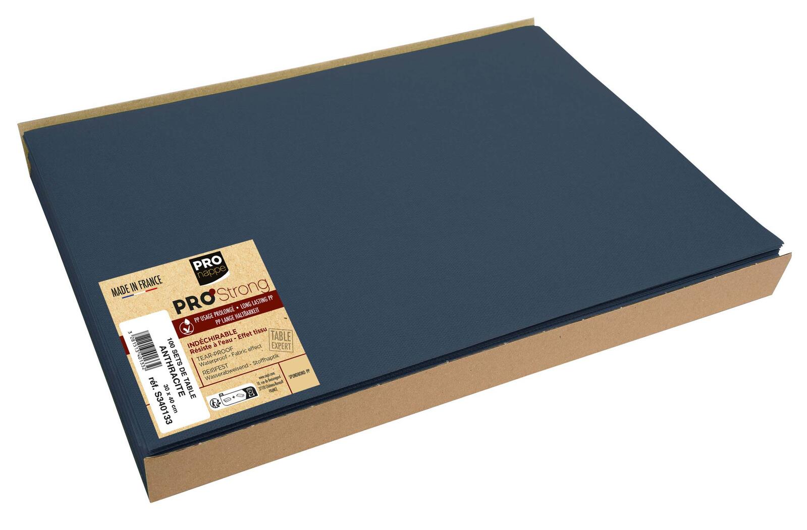 PROnappe Platzsets 30 x 40 cm anthrazit S340133I