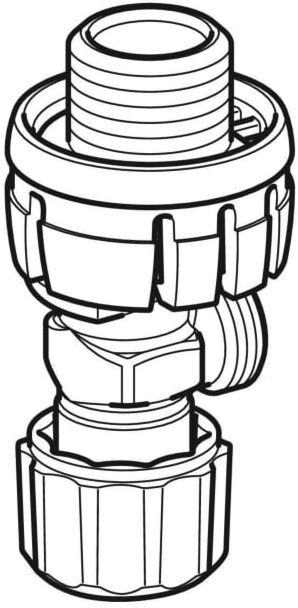 Geberit Eckventil 242414001 zu Sigma UP-SPK 8 cm