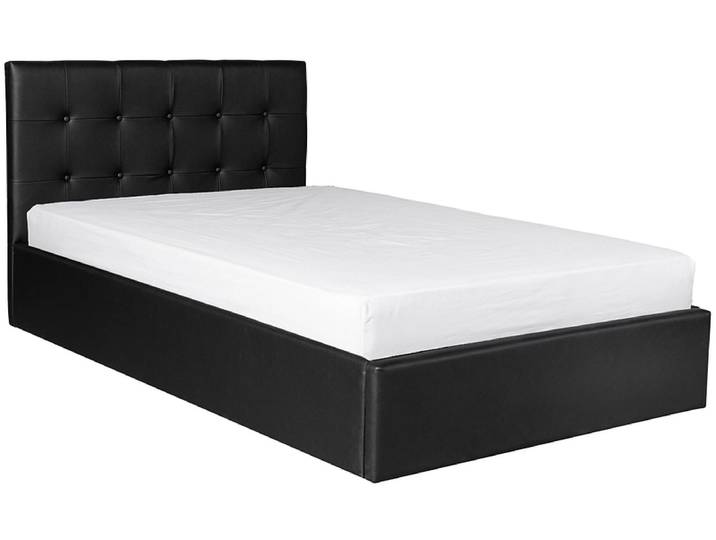 Kastenbett ALIX 120x200cm schwarz