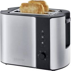 Severin AT 2589 Toaster mit Brötchenaufsatz Edelstahl (gebürstet), Schwarz 2589-000