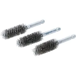 BGS Stahlbürste | 17 mm | Antrieb Außensechskant 6,3 mm (1/4"") | 3-tlg.