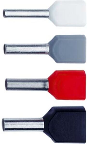 Klauke Zwillings-Aderendhülse 2x0,75qmm gr isol 870/10 (87010)