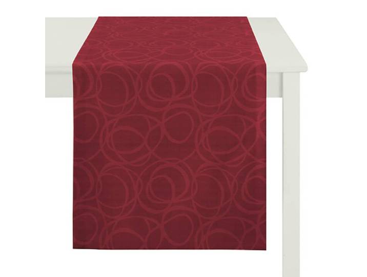 Tischläufer Alabama 48 x 140cm Rot/Rot