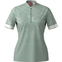 Löffler, Damen, Velotrikot, Illusion Half Zip (3XL), Türkis, Weiss, 3XL