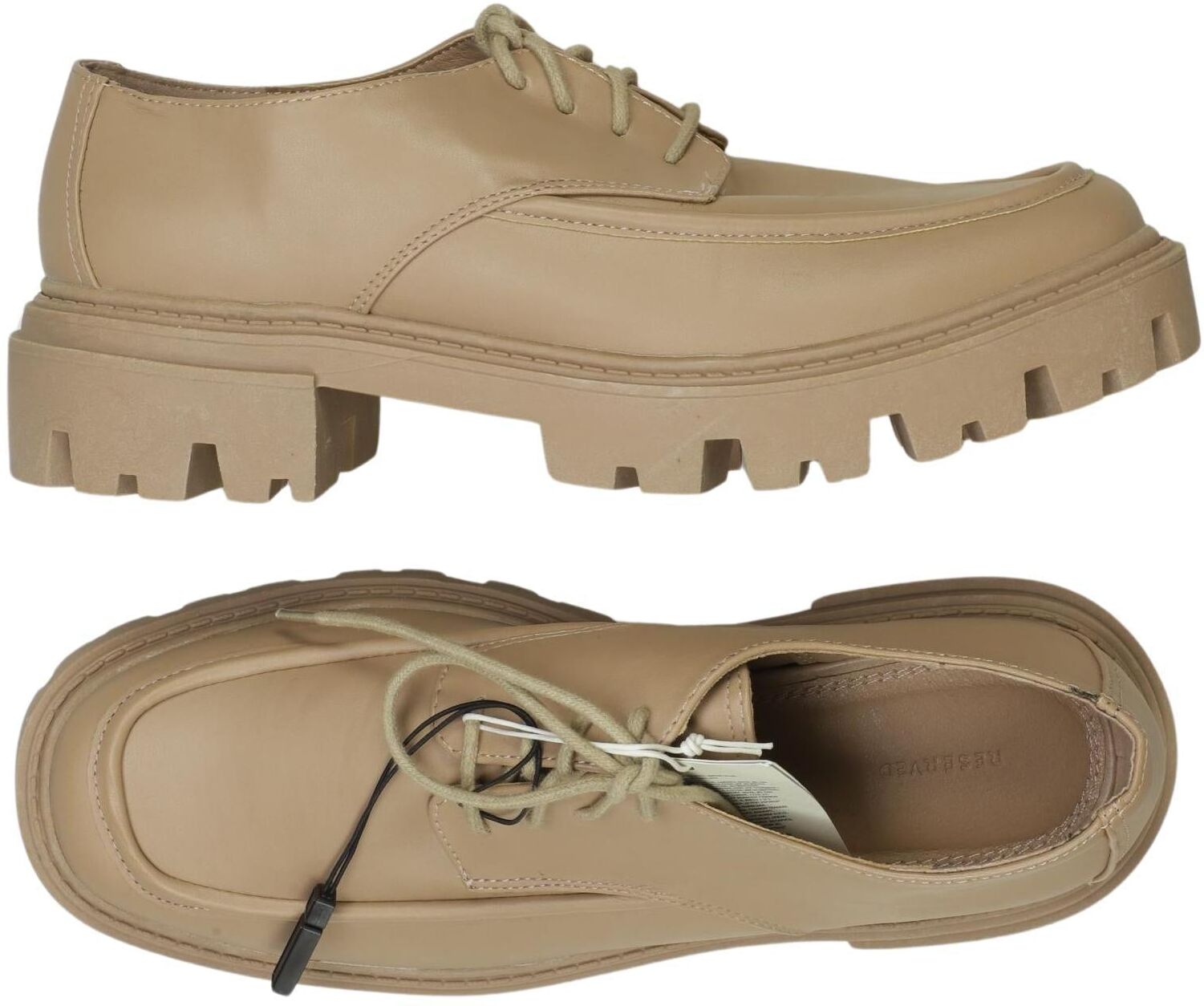 Reserved Damen Halbschuh, Beige, Gr. EU 41, Kunstleder - Second Hand