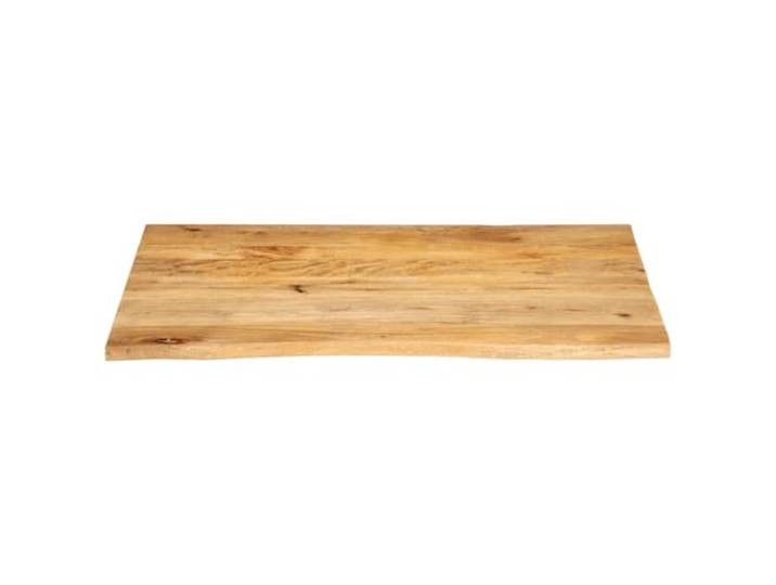 KTHLBRH Tischplatte mit lebenden Kanten, 110 x 80 x 3,8 cm, Massivholz Langlebiges tropisches Hartholz, glatte Oberfläche, leicht zu reinigen, einzigartiges rustikales Design