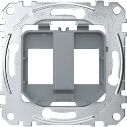Merten MEG4566-0080 Tragplatten für Steckverbinder Modular Jack, transparent MEG45660080