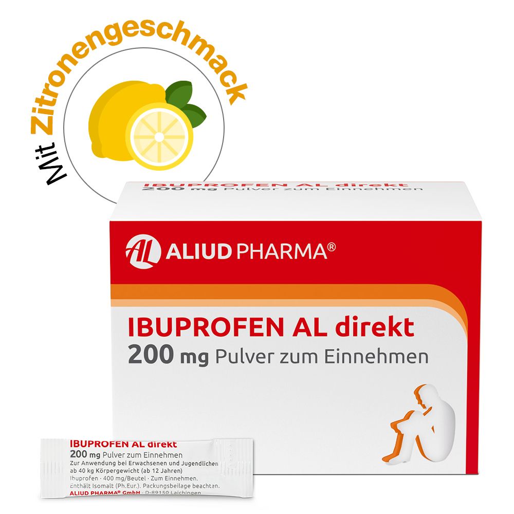 Ibuprofen AL direkt 200 mg Pulver zum Einnehmen 20 St