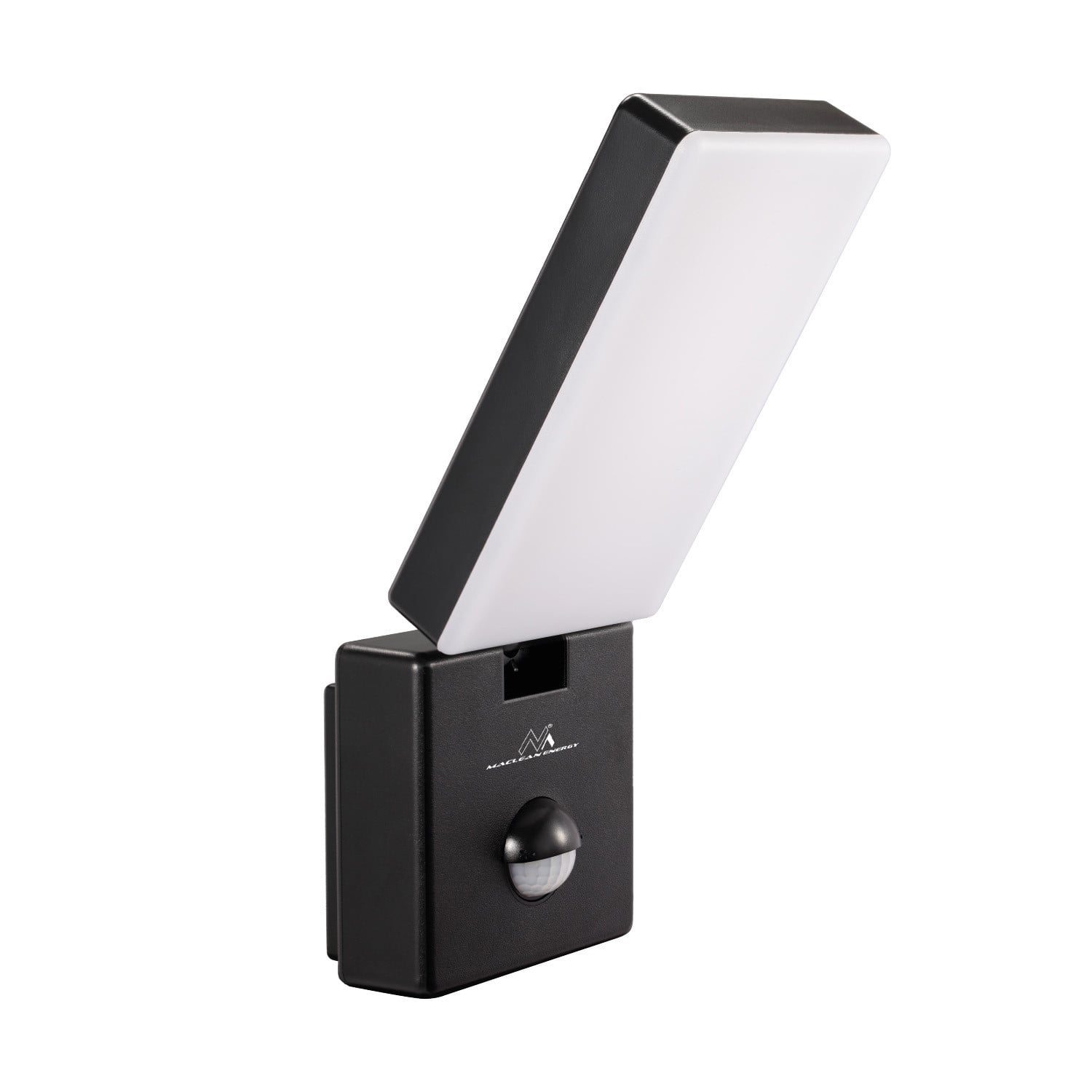 Maclean MCE516 B PIR-bewegingsmelder LED-lamp, zwart, 10W, 800lm, 4000K, IP65