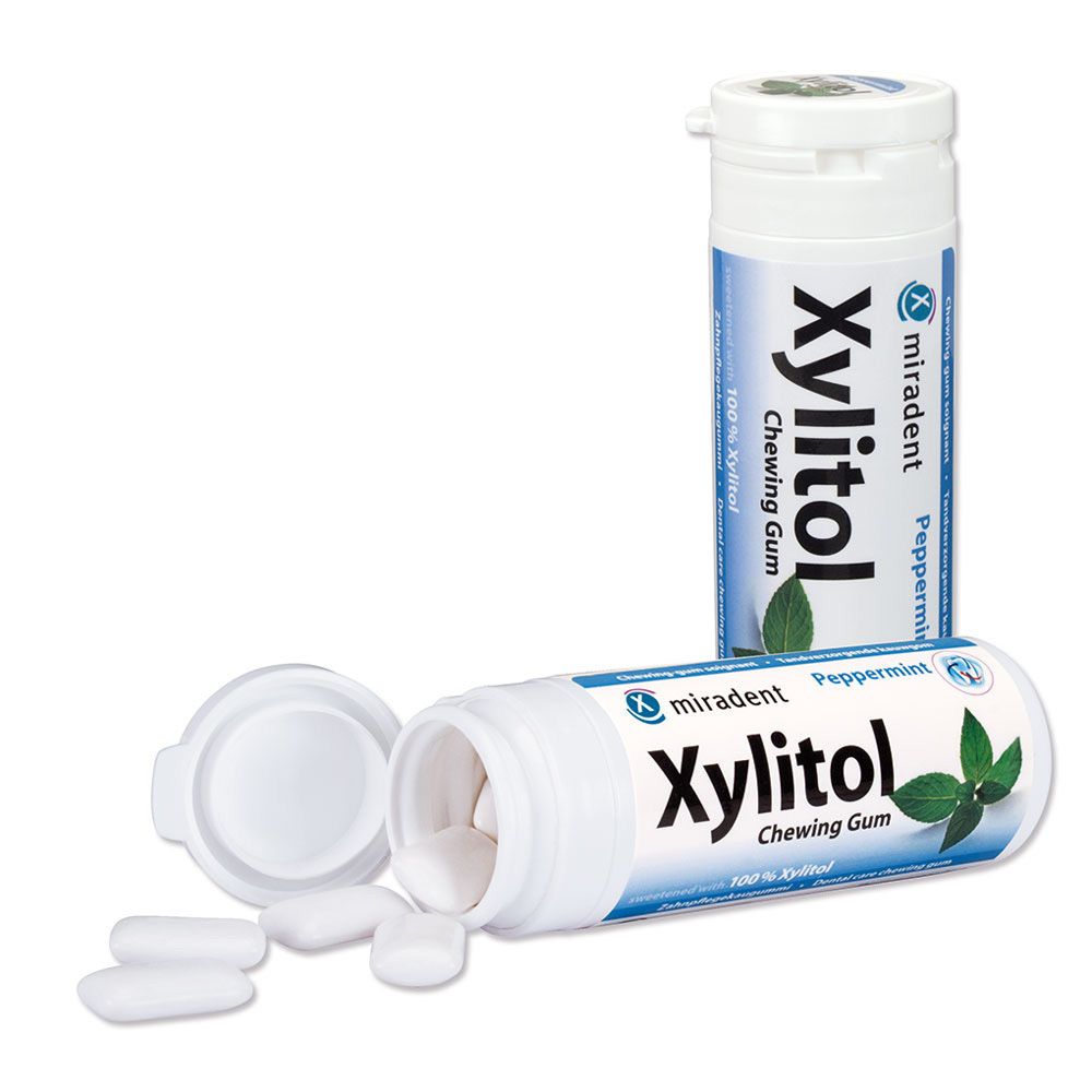 Miradent Xylitol Chewing Gum Minze 30 St Kaugummi