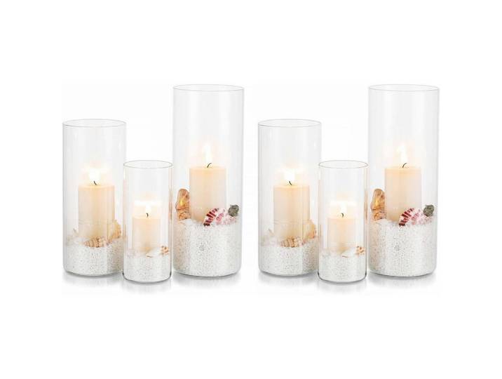 Windlicht Glas Set 2-teilig M+L+Xl, Transparent, 9.5 cm, Dekoration, Kerzen & Kerzenhalter, Teelichthalter