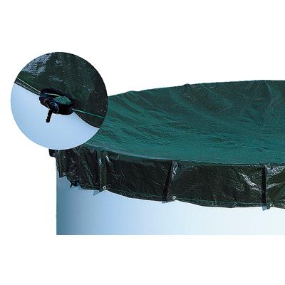 Pool-Abdeckplane MY POOL BWT "für Ovalformbecken", grün (grün, schwarz), B:455cm L:680cm, Polyethylen (PE), Planen, Gesamtmaß: 680x455 cm