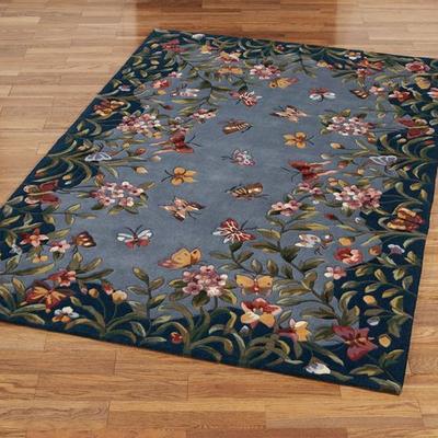 Kas Oriental Rugs / Exclusives "Athena Garden Rectangle Rug, 2'6"" x 4'6"", Midnight Blue"