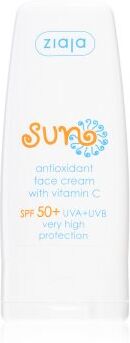 Ziaja Sun creme facial antioxidante com vitamina C SPF 50+ 50 ml. Sun