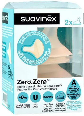 Suavinex Zerozero Colic Tetina Silicona Talla Única x2