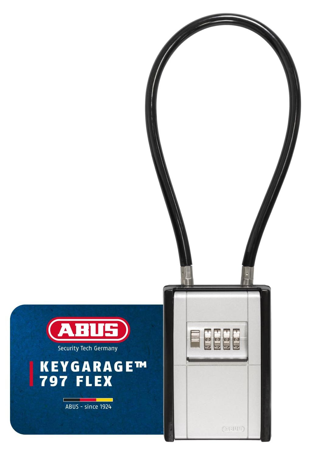 ABUS Sleutelkluis KeyGarage 797 FLEX met cijfercode en kabel