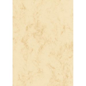 Sigel Briefpapier T1081, beige, A4, Marmorpapier, 90 g/m², 250 Blatt