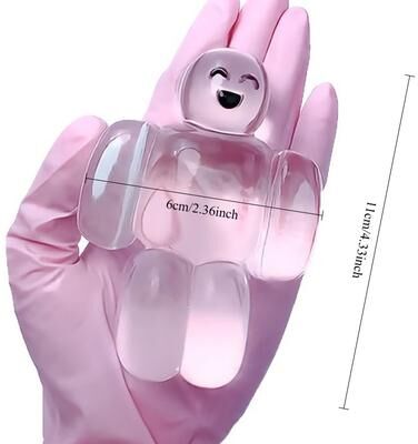 Perfect Picks Market Super Soft Transparent Jelly Robot Stress Relief Toy Kawaii Squishy Squeeze small Transparent