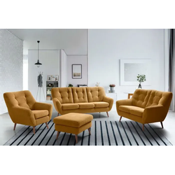 Exxpo by Gala Sessel Scandi Cord Gelb Mustard