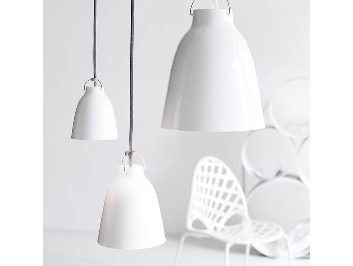 Caravaggio™ P1 Suspension Blanc - Fritz Hansen Caravaggio P1 - Salon / séjour - Design - Métal - À ampoule unique