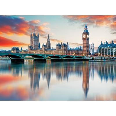 Fototapete PAPERMOON "Big Ben London", bunt, B:2m L:1,49m, Vlies, Tapeten