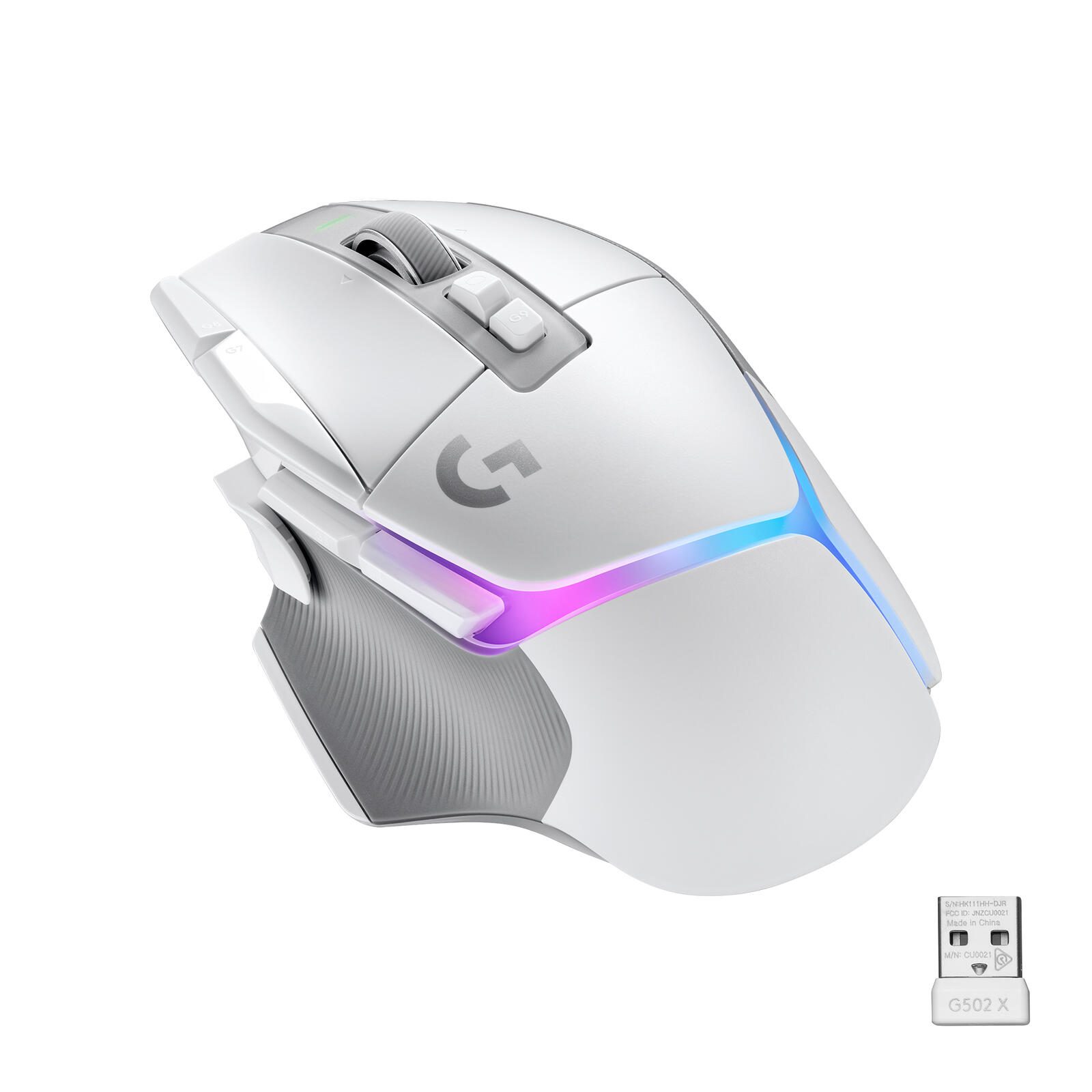 Logitech G G502 X Plus Maus Gaming rechts RF Wireless Optisch 25600 DPI 910-006171