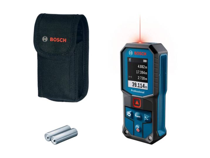 Entfernungsmesser BOSCH PROFESSIONAL GLM 40-31 40 m , blau (bunt), B:2,9cm H:119cm L:53cm, Lasermessgeräte, Entfernungsmesser