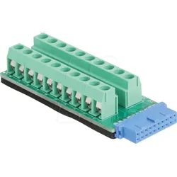 DELOCK 67191 - USB Pfostenbuchse zu Terminalblock Adapter 20 Pin