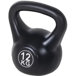 HOMCOM Kettlebell Kugelhantel 12 kg Gewicht-Hantel mit Sand befüllt für Anfänger