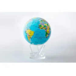 MovaGlobes Blue Political Map World Globe Earth