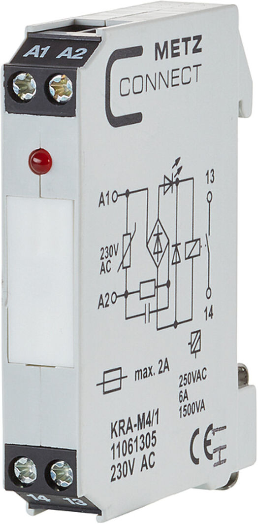 BTR NETCOM Koppelbaustein 1S KRA-M4/1 220AC ; Metz Connect (11061305)