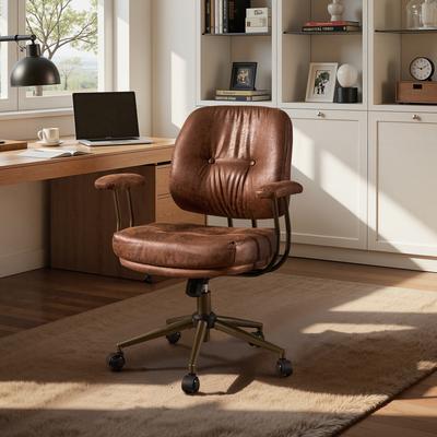 OVIOS Ergonomic Suede Fabric Office Swivel Desk Chair