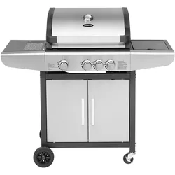 Justus BBQ Gasgrill "Ares 3 SU",silber,