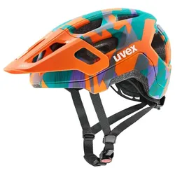 UVEX Fahrradhelm für Kinder react jr. | papaya camo