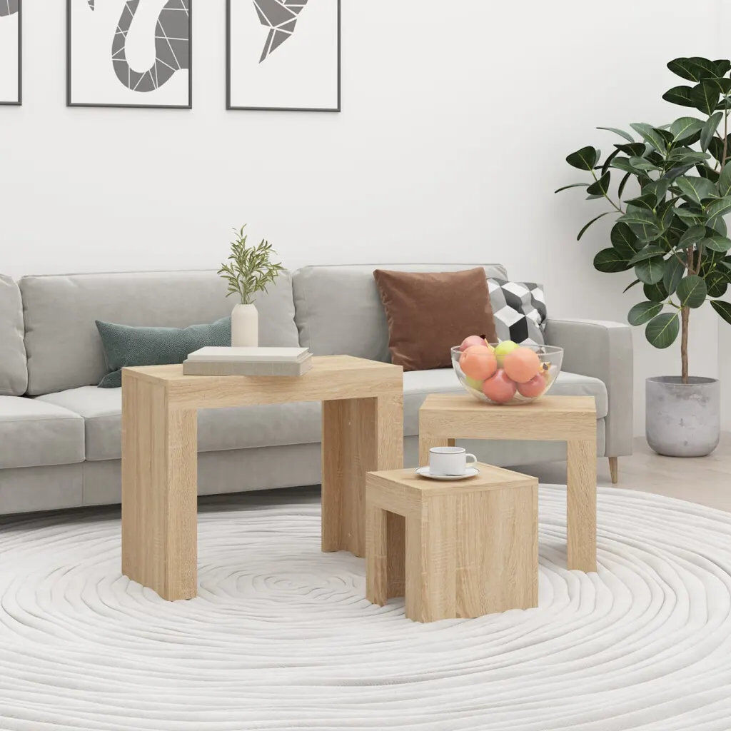 17 Stories Godbeare Sled Coffee Table Sonoma Oak 50cm H X 61cm W X 30cm D