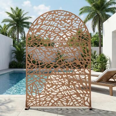 Dovelina Outdoor Privacy Screen Free Standing Net
