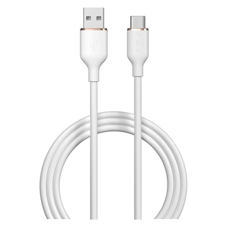 Devia Jelly USB-Lightning-Kabel - 1,2 m, 2,4 A, weiss (1.20 m) (BRA012885)