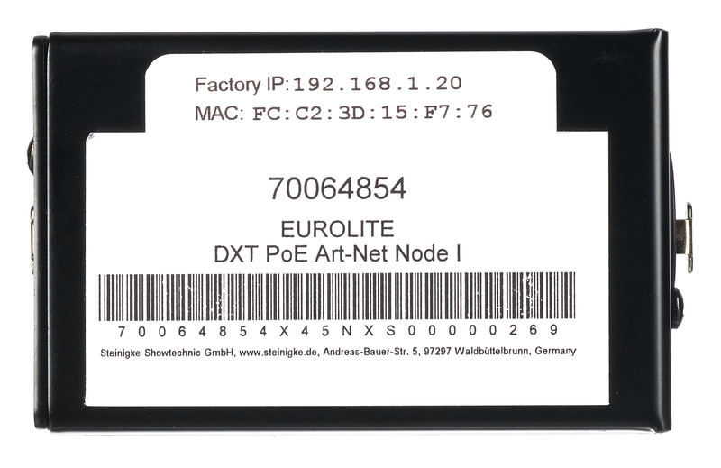 EuroLite DXT PoE Art-Net Node I