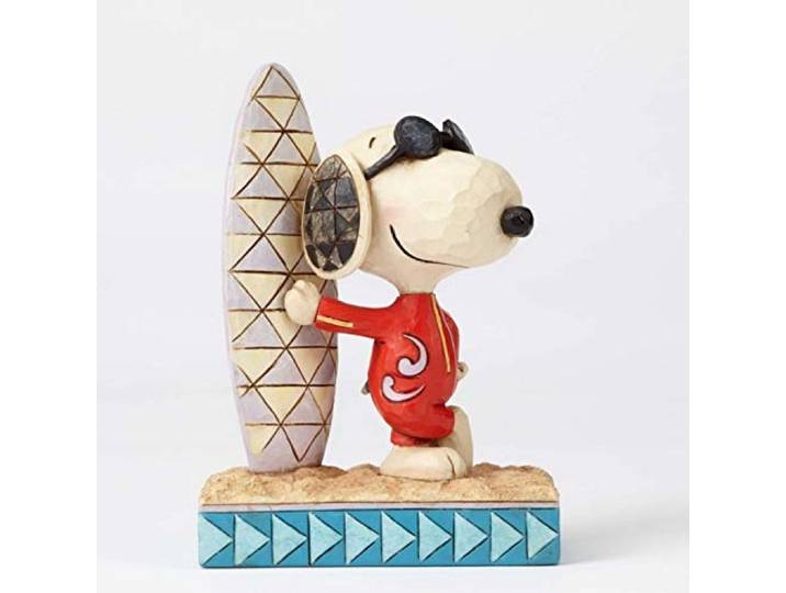 Enesco Peanuts by Jim Shore Joe Cool Snoopy mit Surfbrett