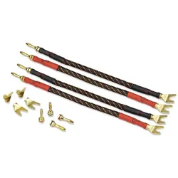 Cardas Audio Bi Wiring Kabelbrücke, Audio Adapter, Schwarz