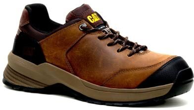 Caterpillar Streamline 2.0 Leather Composite Toe - Mens 9 Tan Oxford Shoes Medium