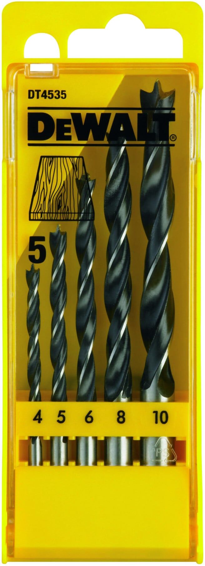 DEWALT Set CV-Holzb. 4-10 (5-tlg.) DT4535-QZ)