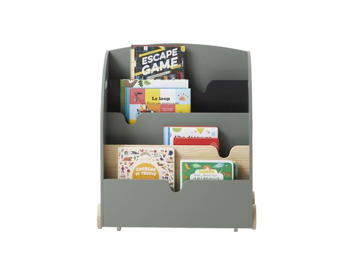 vertbaudet Bücherregal Kinderzimmer Bücherregal mit Rollen SCHOOL