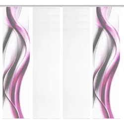 Schmidt Schiebevorhang Cara 4er-Set Polyester Pink